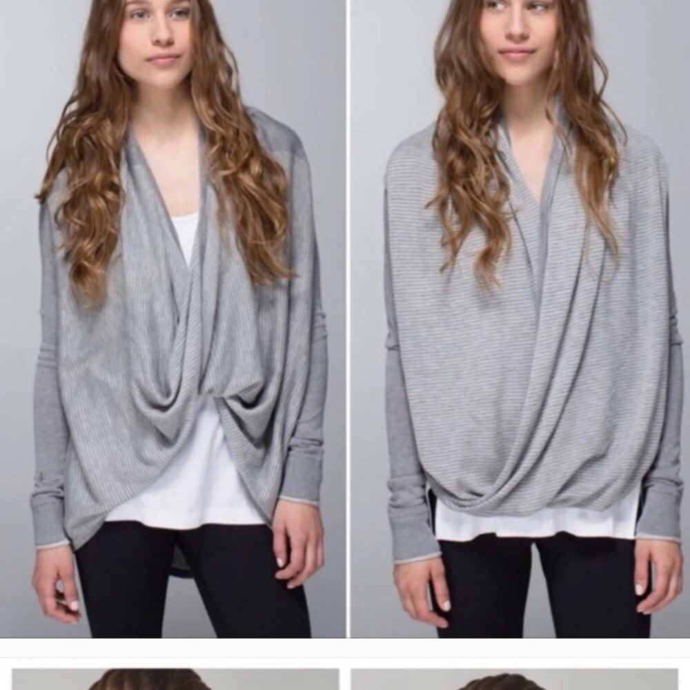 Lululemon Iconic Wrap Sweater - sz 8